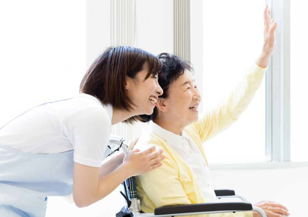 介護施設で働く人